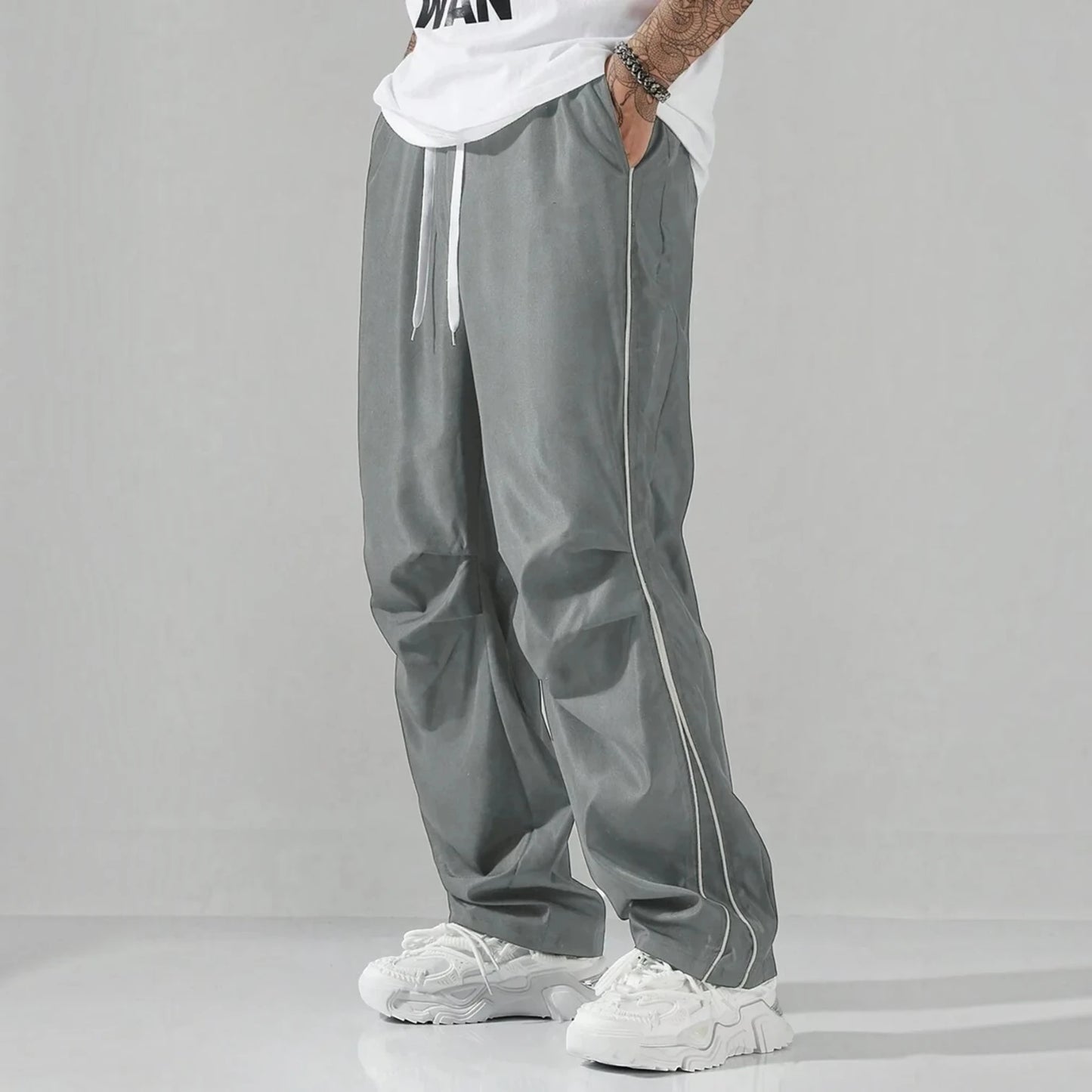 NIKO | Wide Leg Track Pants