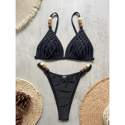 Sora Woven Bikini Set
