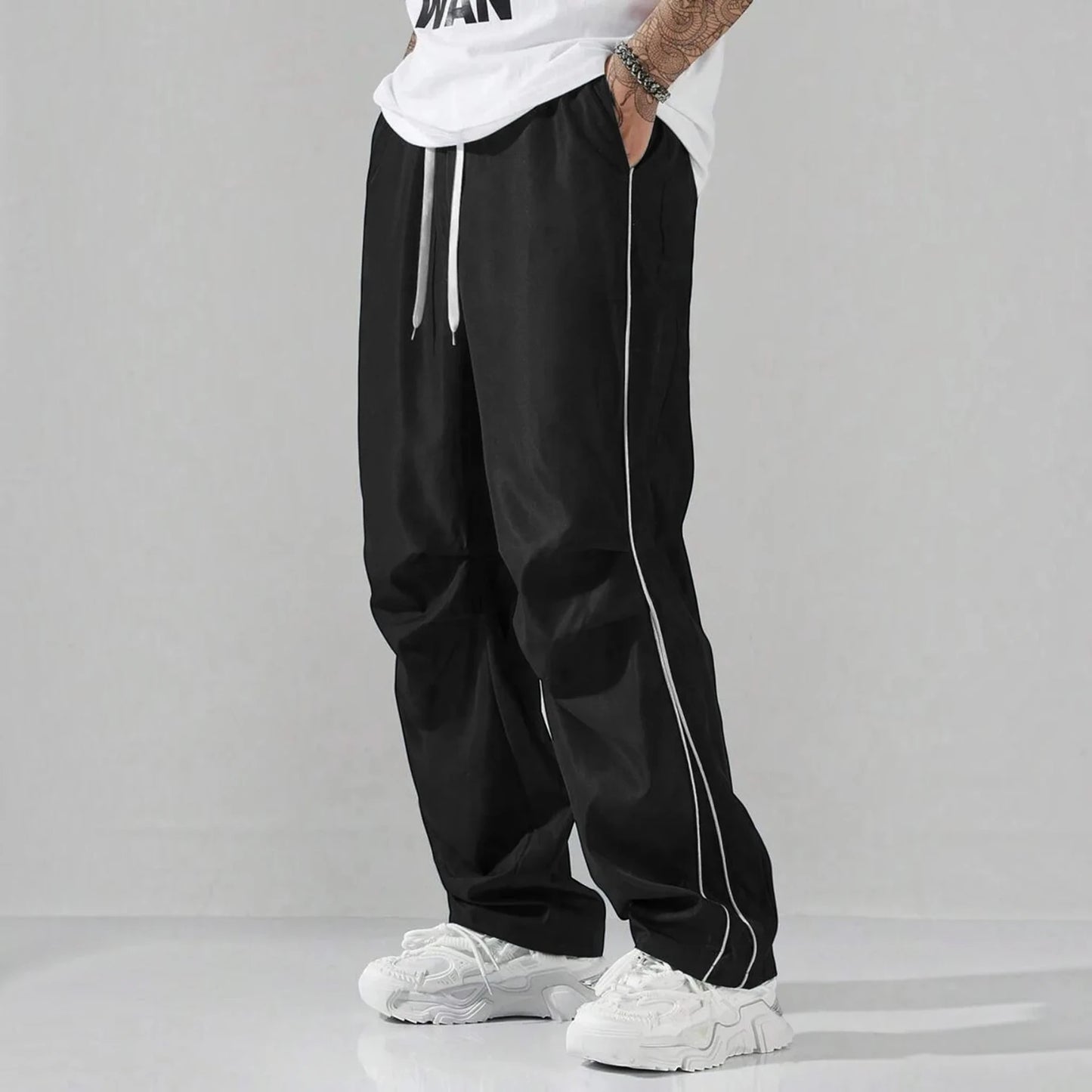 NIKO | Wide Leg Track Pants