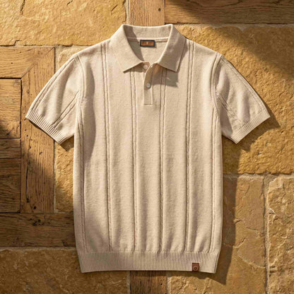 COLE | Ribbed Texture Polo Shirt