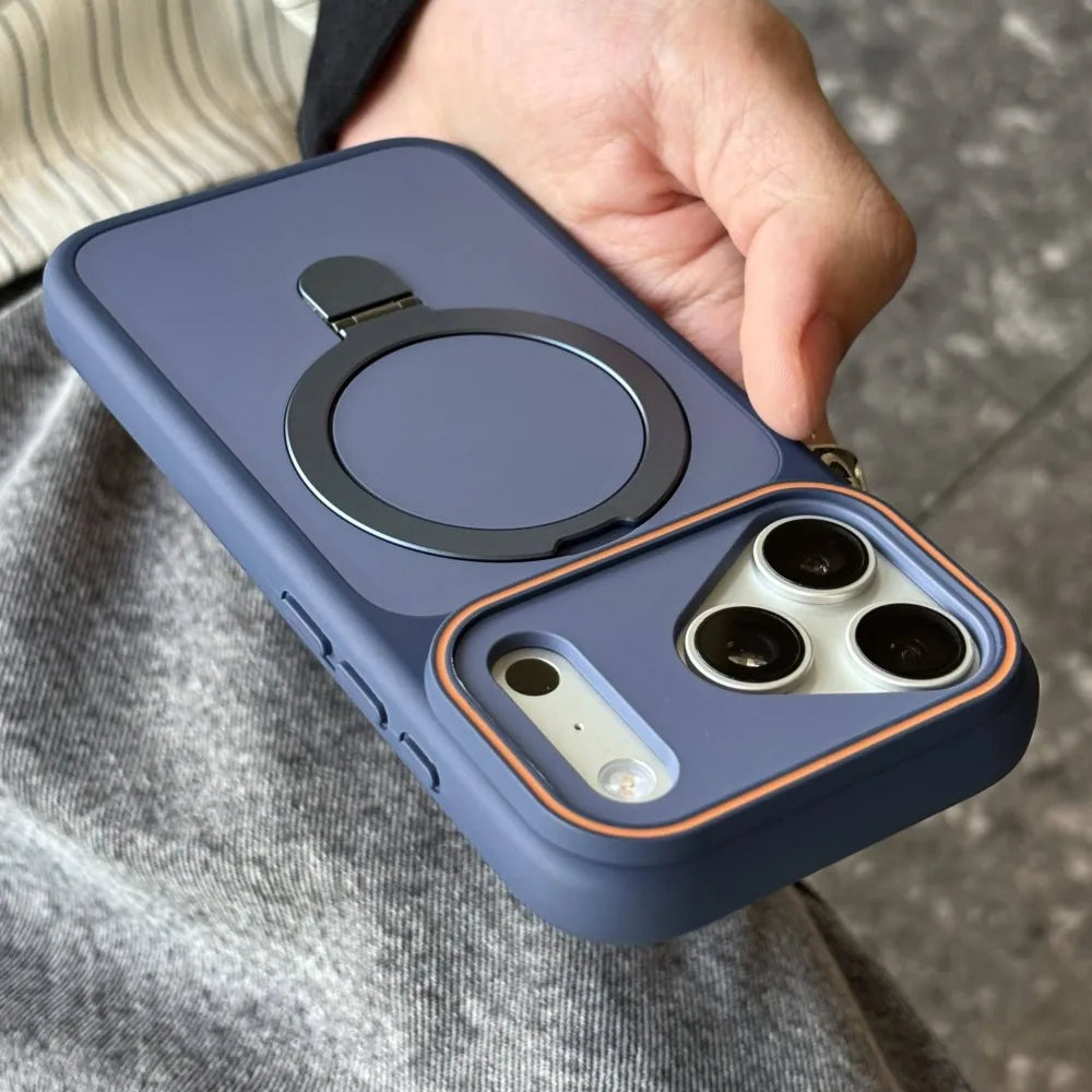 Shockproof Magnetic Kickstand iPhone Case