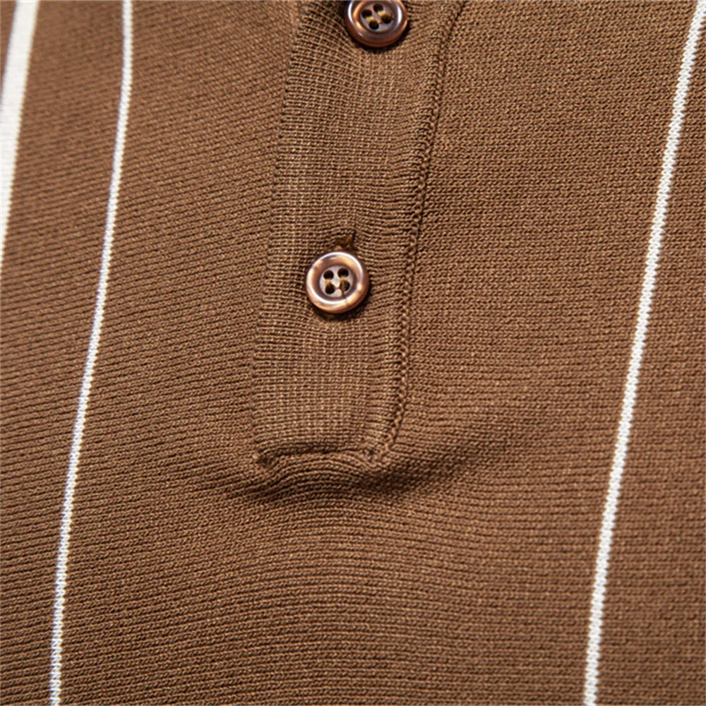 OLIVER | Vertical Stripe Polo Shirt