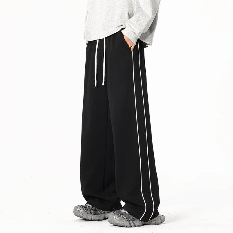 Enzo | Wide-Leg Stripe Pants