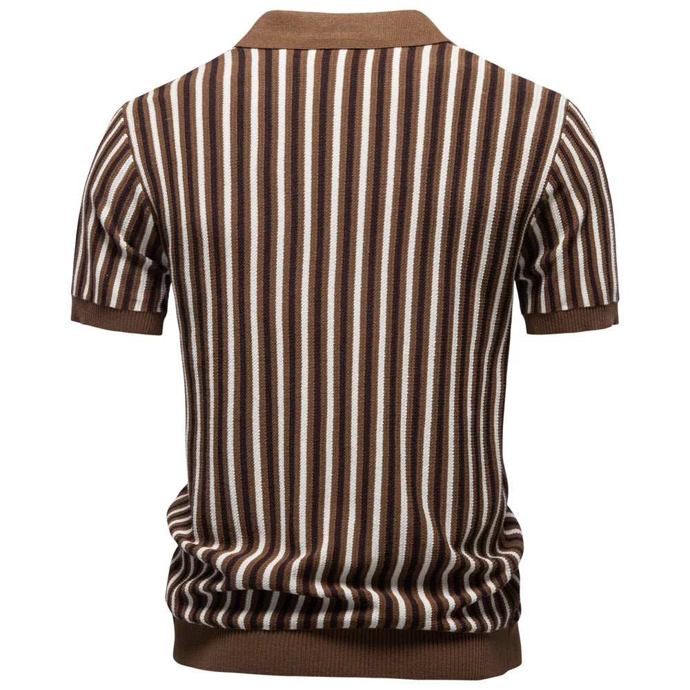 CORSO | Retro Stripe Polo Shirt