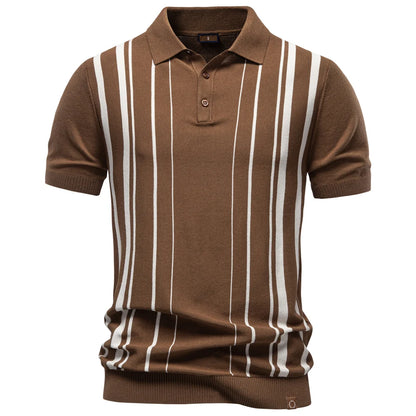 OLIVER | Vertical Stripe Polo Shirt