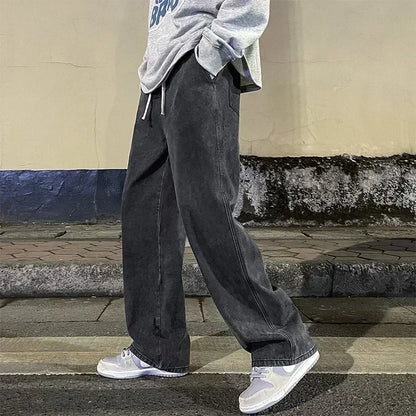 Adam | Elastic Wide-Leg Jeans