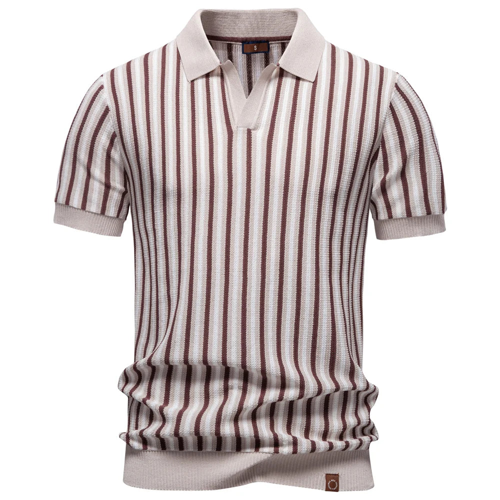 CORSO | Retro Stripe Polo Shirt
