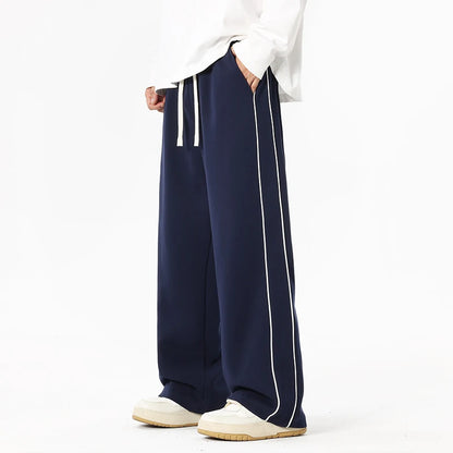 Enzo | Wide-Leg Stripe Pants