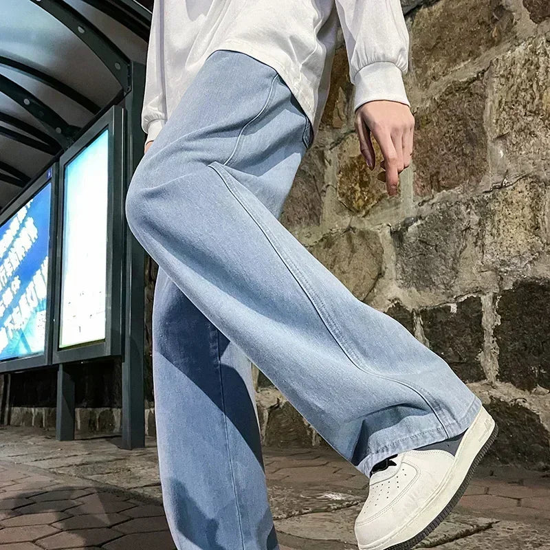 Adam | Elastic Wide-Leg Jeans