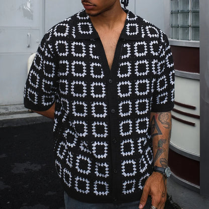 Enzo | Knit Pattern Shirt