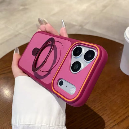 Shockproof Magnetic Kickstand iPhone Case