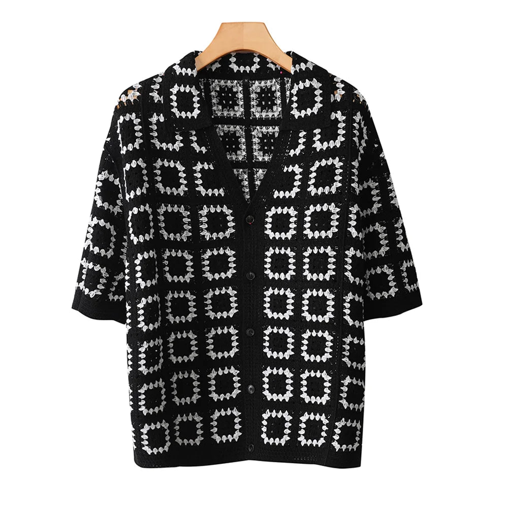 Enzo | Knit Pattern Shirt