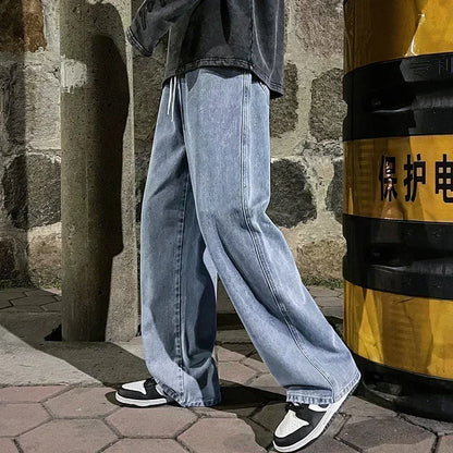 Adam | Elastic Wide-Leg Jeans