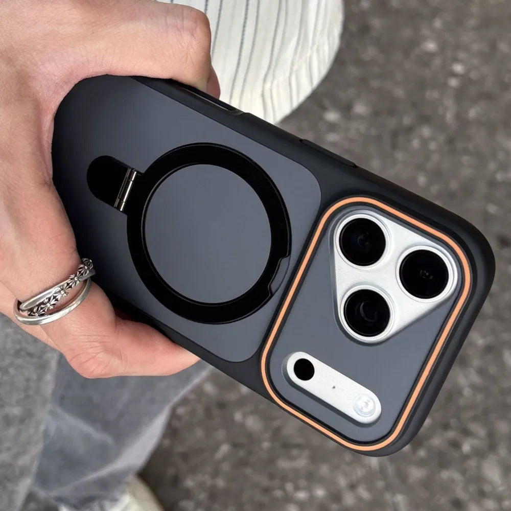 Shockproof Magnetic Kickstand iPhone Case