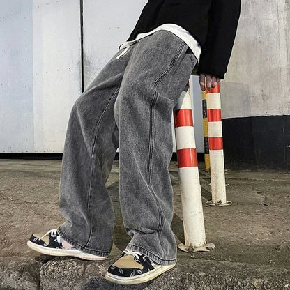 Adam | Elastic Wide-Leg Jeans
