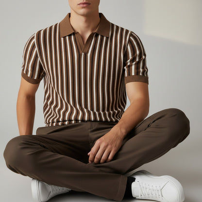 CORSO | Retro Stripe Polo Shirt