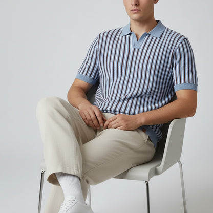 CORSO | Retro Stripe Polo Shirt