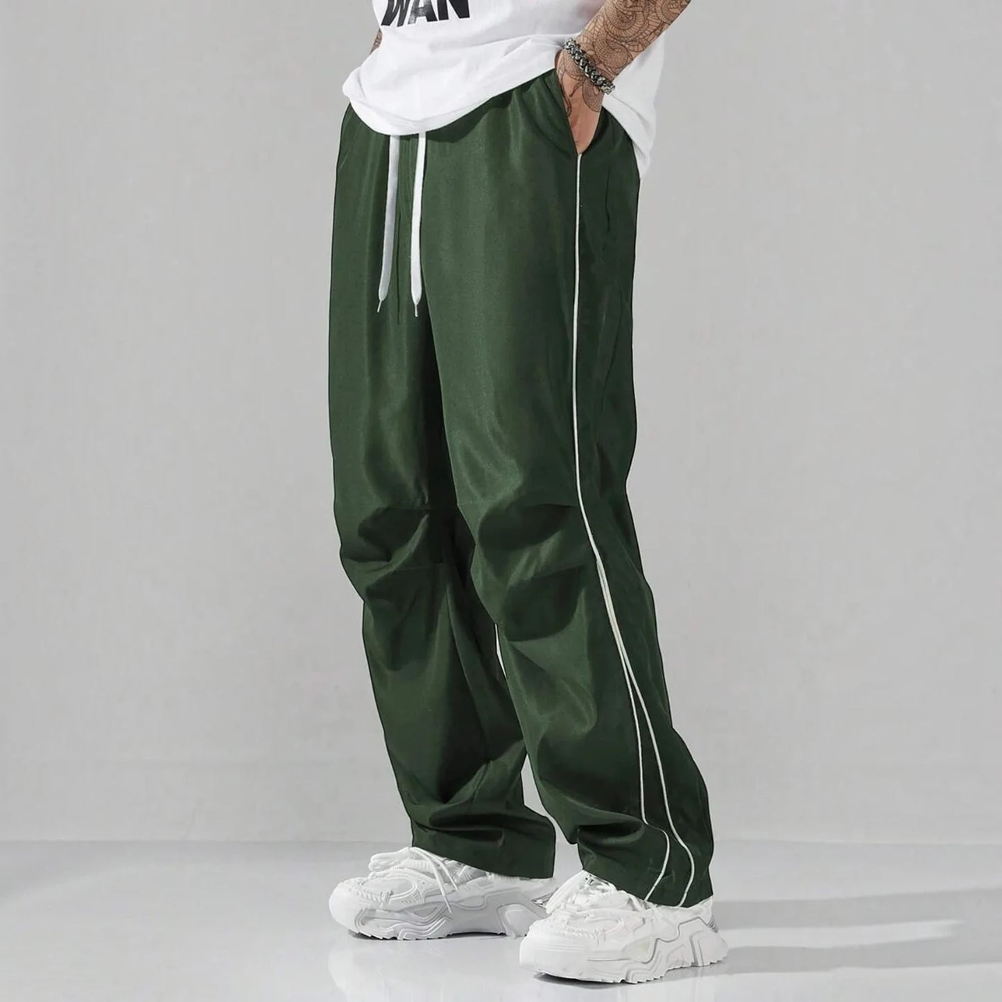 NIKO | Wide Leg Track Pants
