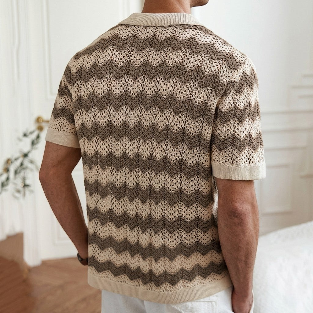 Leo | Crochet Knit Shirt