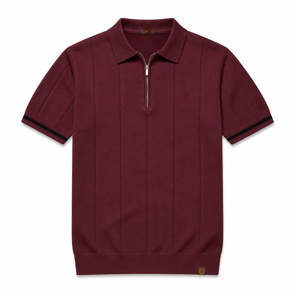 EROS II | Tipped Cuff Zip Polo Shirt