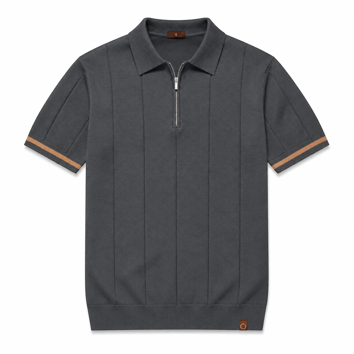 EROS II | Tipped Cuff Zip Polo Shirt
