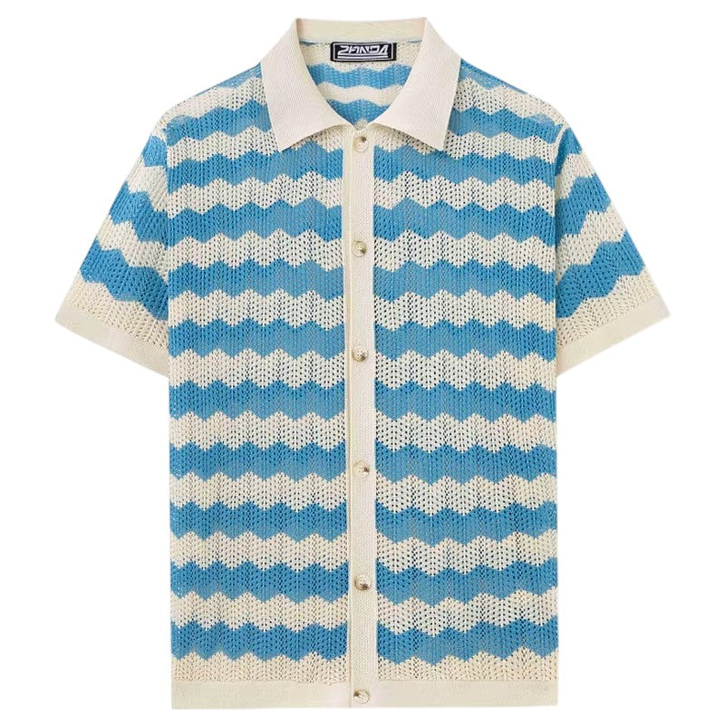 Leo | Crochet Knit Shirt