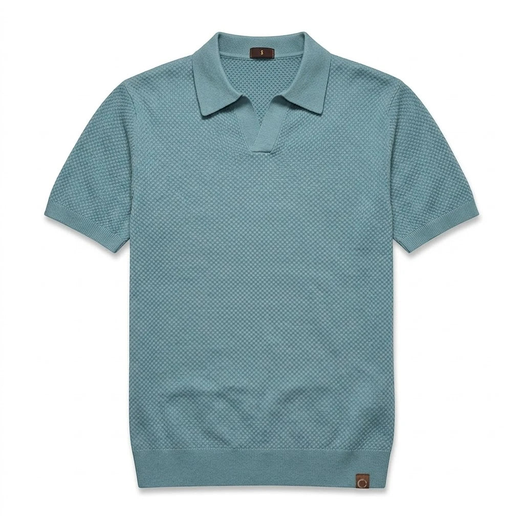 LINO | Waffle Knit Polo Shirt
