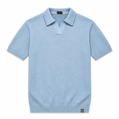 LINO II | Waffle Knit Polo Shirt