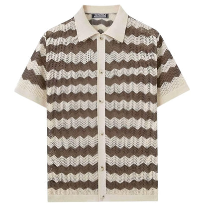 Leo | Crochet Knit Shirt