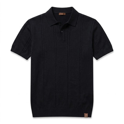 COLE | Ribbed Texture Polo Shirt