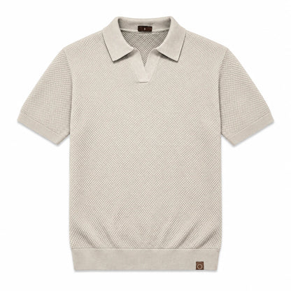 LINO II | Waffle Knit Polo Shirt