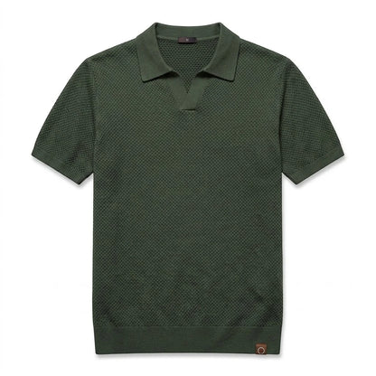 LINO | Waffle Knit Polo Shirt