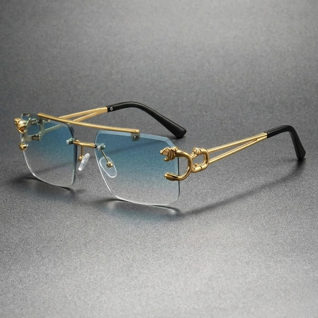 BUCCHI | Rectangular Rimless Sunglasses