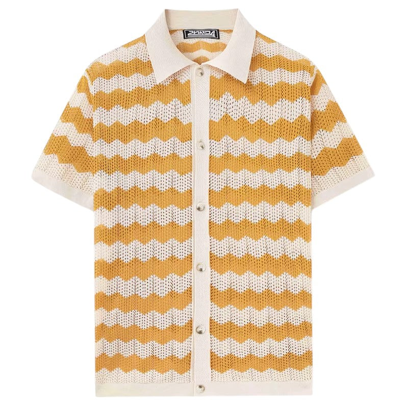 Leo | Crochet Knit Shirt