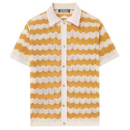 Leo | Crochet Knit Shirt