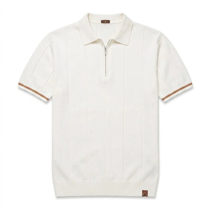 EROS | Tipped Cuff Zip Polo Shirt