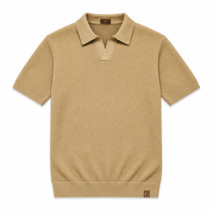 LINO II | Waffle Knit Polo Shirt