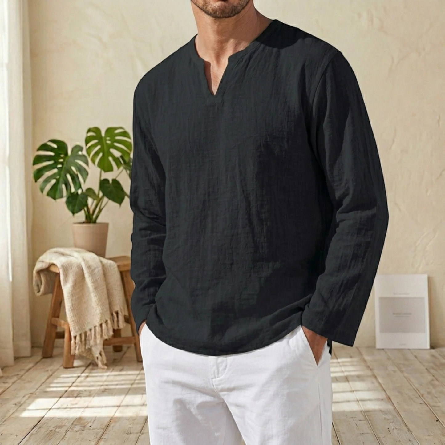 Theo | Casual Linen Shirt