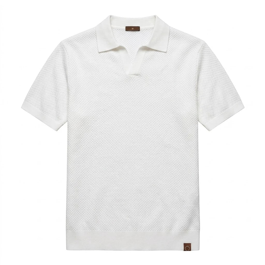 LINO | Waffle Knit Polo Shirt