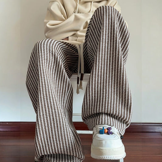 Elio | Textured Wide-Leg Pants