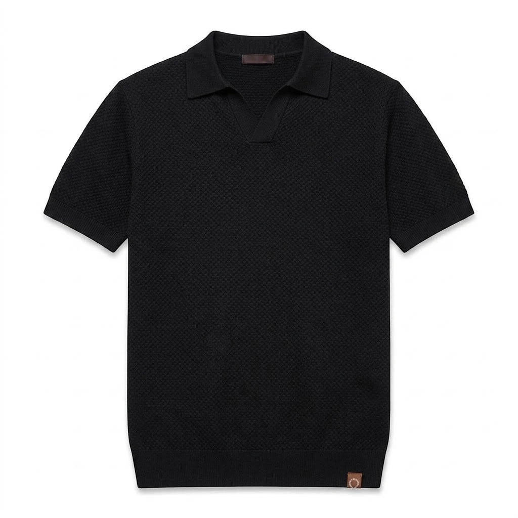 LINO | Waffle Knit Polo Shirt
