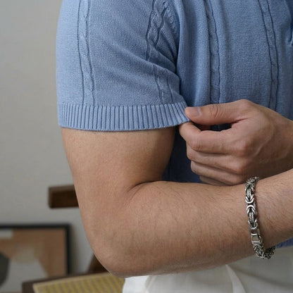 COLE | Ribbed Texture Polo Shirt