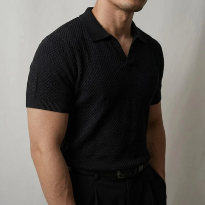 LINO | Waffle Knit Polo Shirt