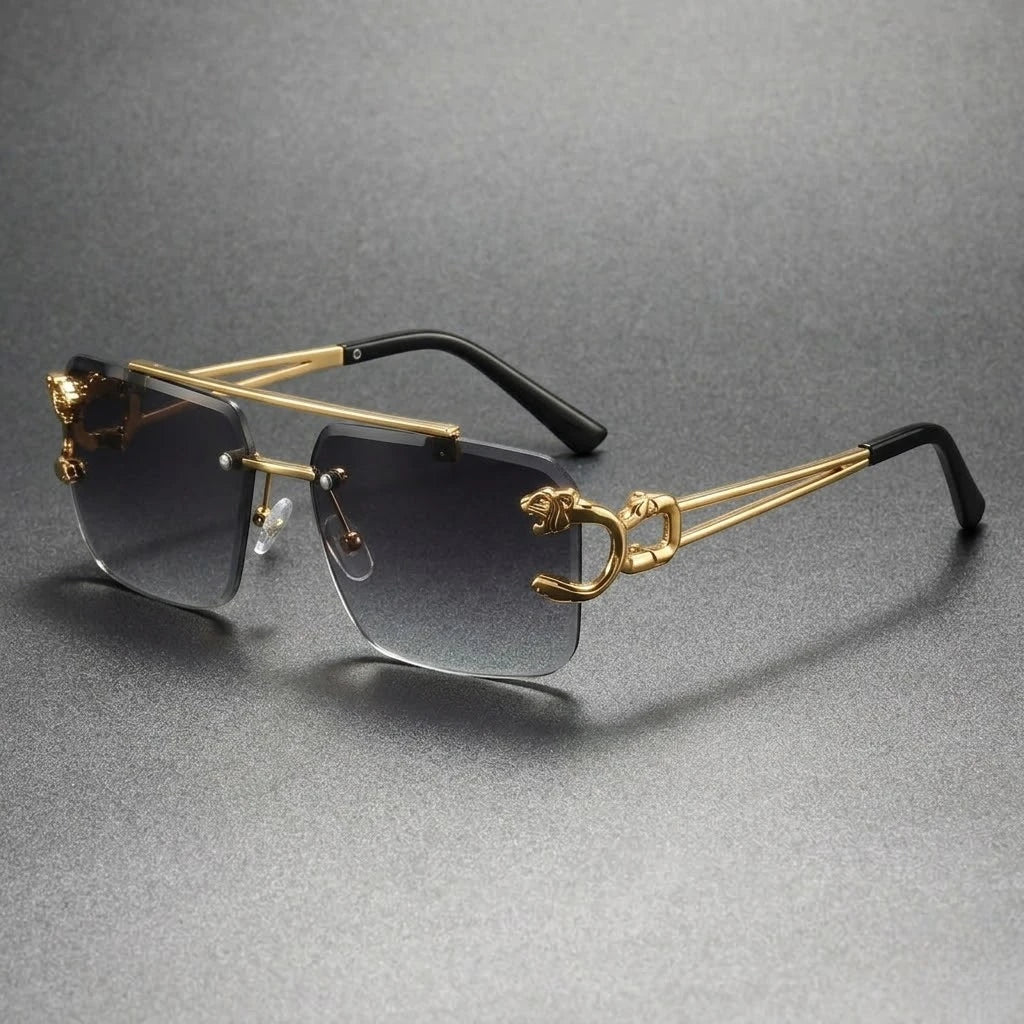 BUCCHI | Rectangular Rimless Sunglasses