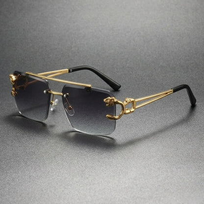 BUCCHI | Rectangular Rimless Sunglasses