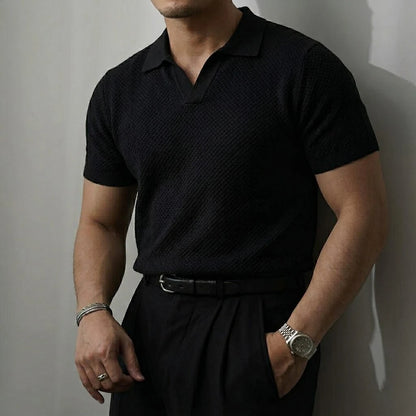 LINO | Waffle Knit Polo Shirt