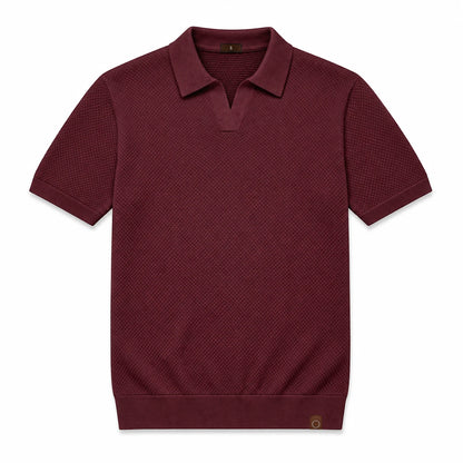 LINO II | Waffle Knit Polo Shirt