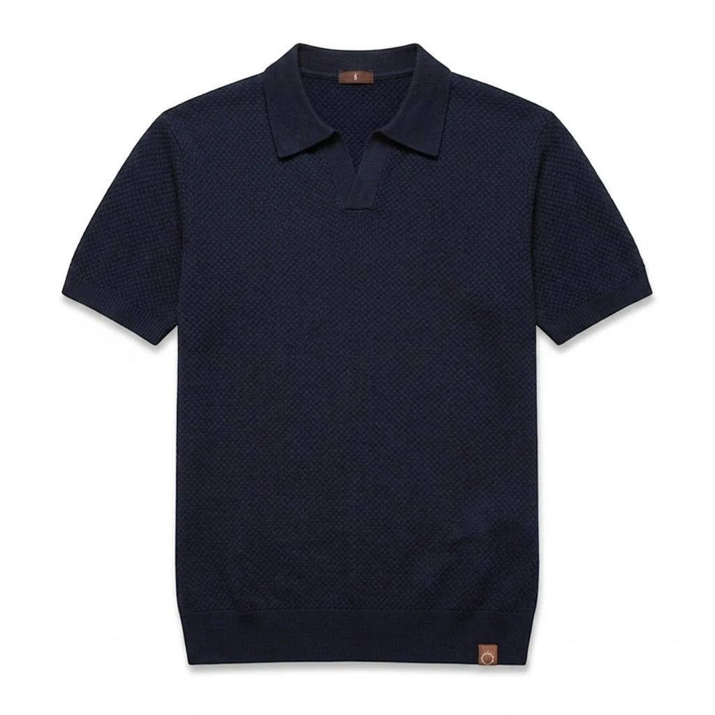 LINO | Waffle Knit Polo Shirt