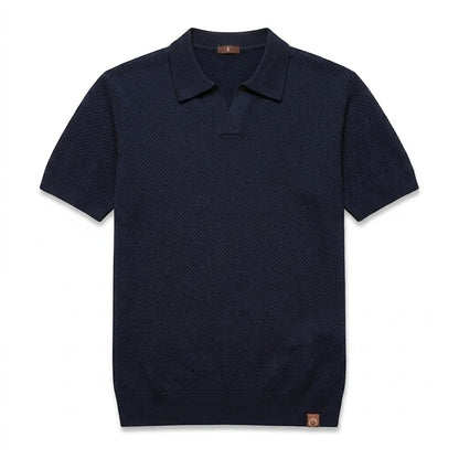 LINO | Waffle Knit Polo Shirt