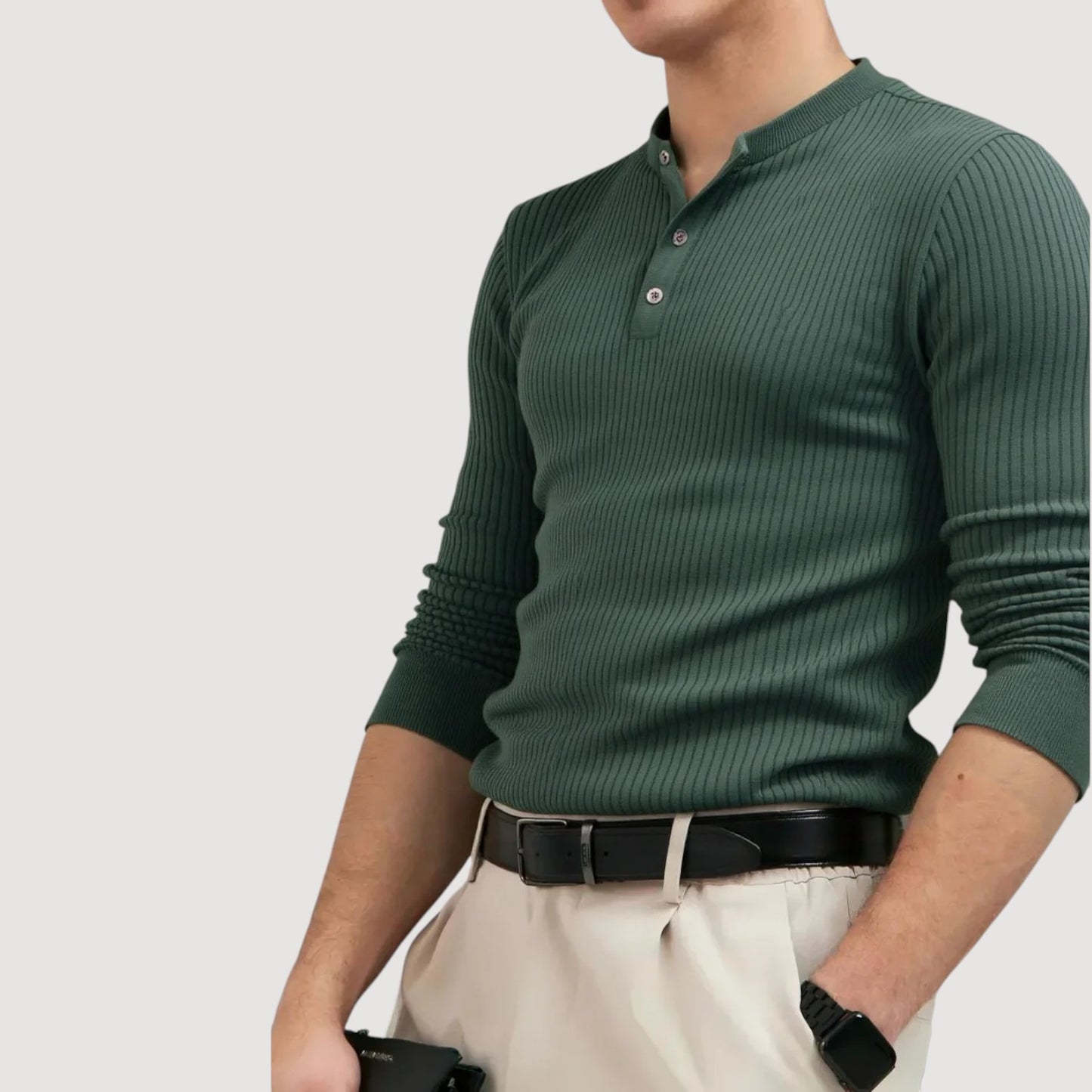 Stefano | Henley Sweater